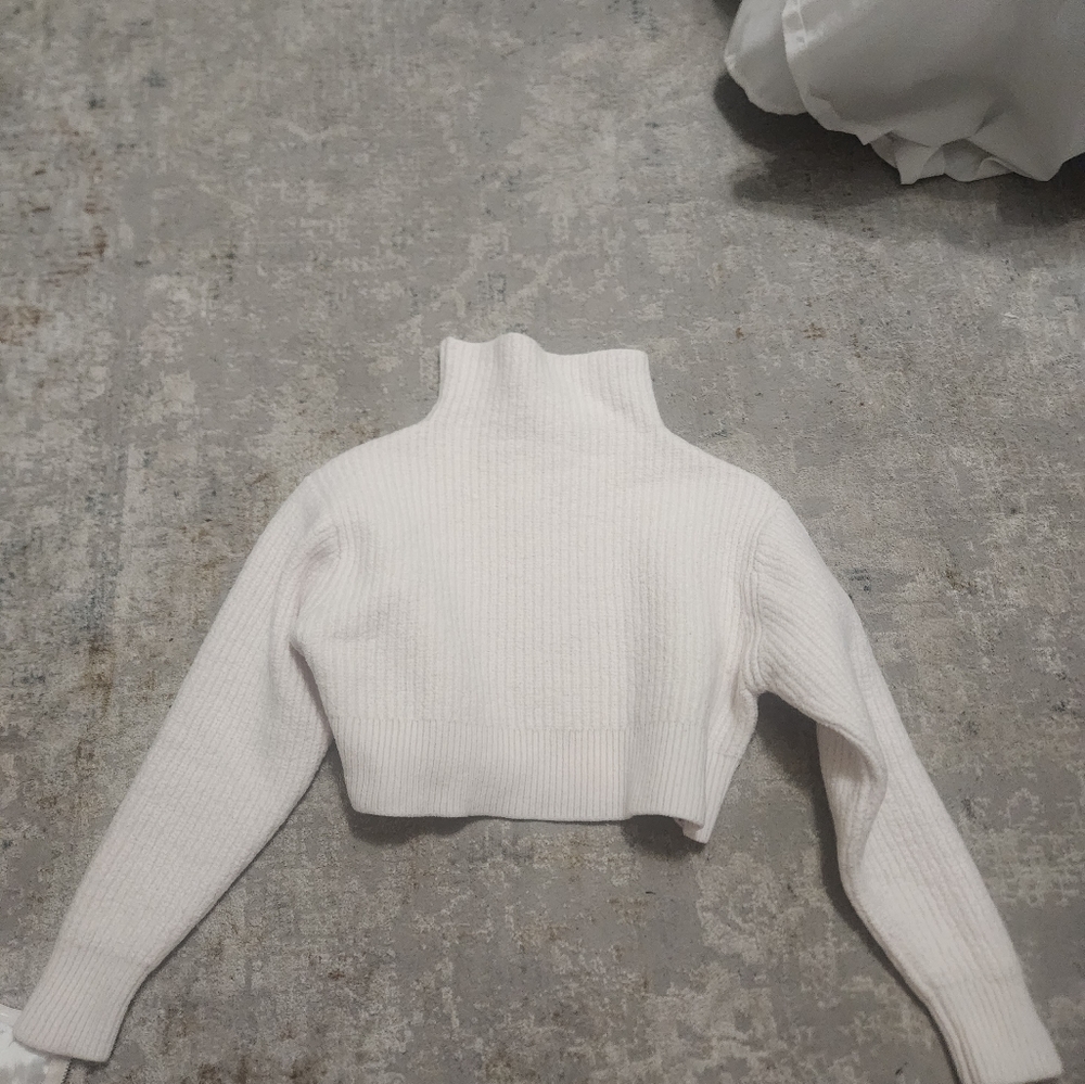 wilfred cropped turtleneck sweater